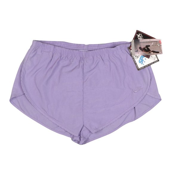 NOS Vtg 90s Nike Lined Nylon Jogging Running Shorts Lilac